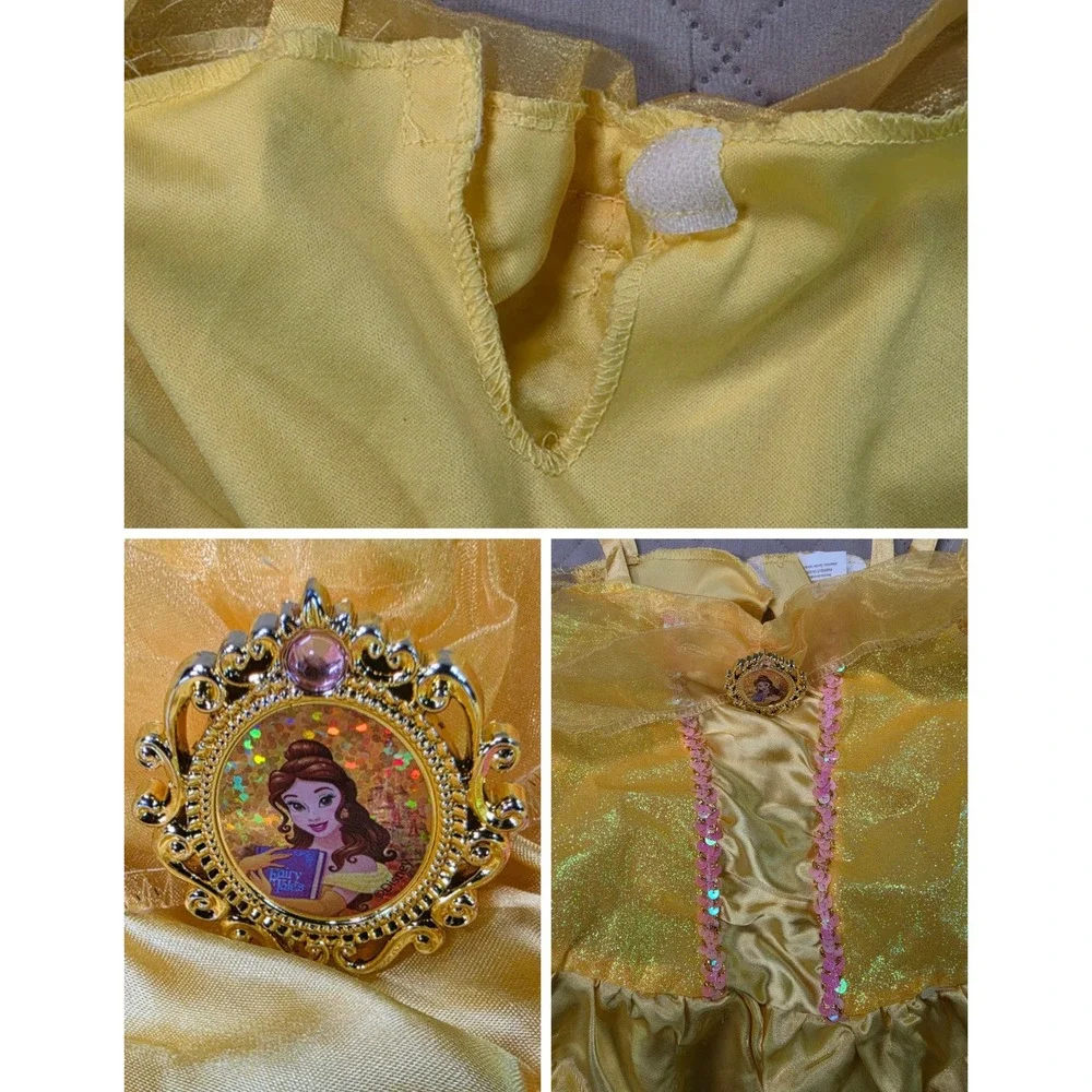 Disney Belle Beauty and the Beast Princess Costume Yellow Girls 4-6X JAKKS